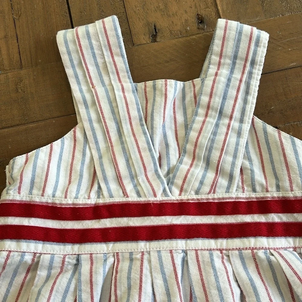 Janie and jack red white and blue tunic and bloomer set